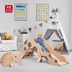Elephant Climber and Giraffe Slide Set